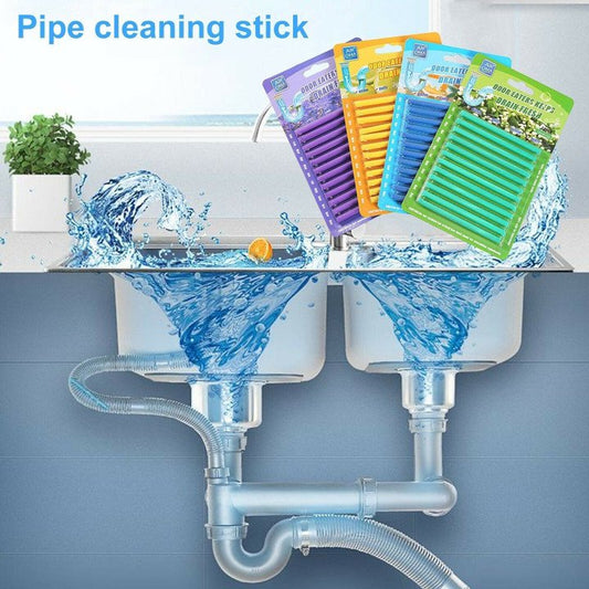(✨Hot Sale Now)12/set Pipe Cleaning Sticks Oil Decontamination Kitchen Toilet Bathtub Drain Cleaneer