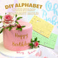 DIY Alphabet Cake Stamp Fondant Mold